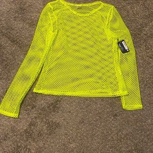 Long sleeve fishnet shirt
